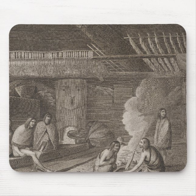 Mousepad Casa de Nootka, Colúmbia Britânica (Frente)