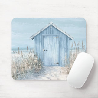MOUSEPAD CASA DE PRAIA AZUL PASTEL À BEIRA DO OCEANO