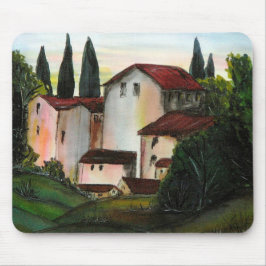 Mousepad Casa de Pueblo Dibujo Toscana itália