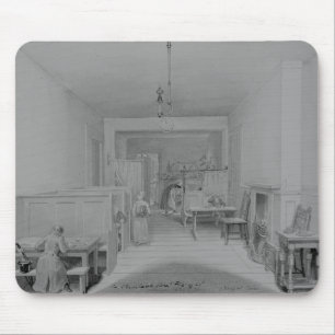 Mousepad Casa do café na rua de Cleveland