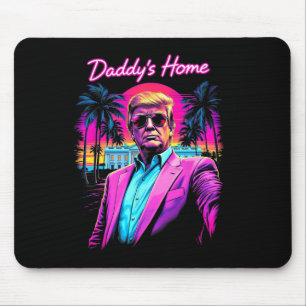 Mousepad Casa do Papai Engraçado Casa Branca Trump Rosa 202