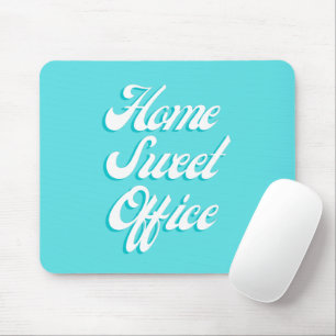 Mousepad Casa Doce Escritório Engraçado Dizendo Typografia 