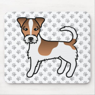 Mousepad Casaco Branca E Tan Rough Jack Russell Terrier Dog