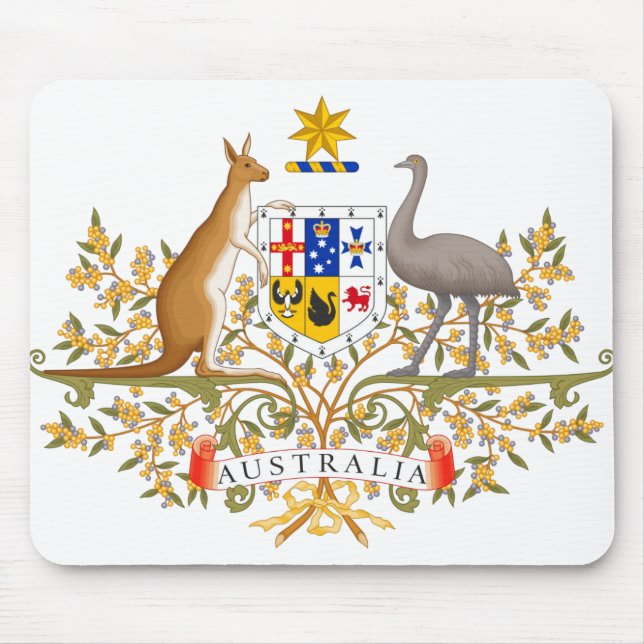 Mousepad casaco de armas austrália (Frente)