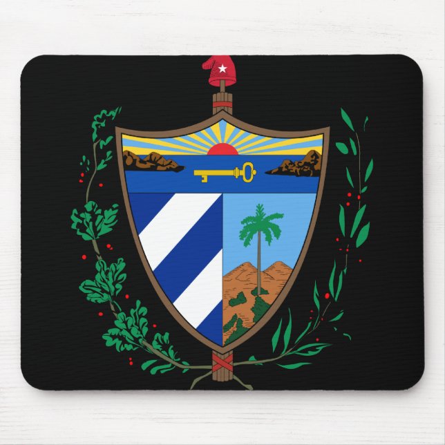 Mousepad casaco de armas cuba (Frente)