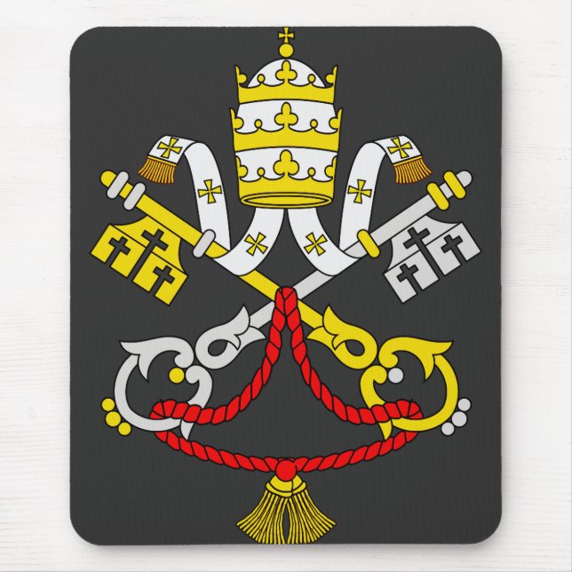 Mousepad Casaco de armas da Cidade Vaticano (Frente)
