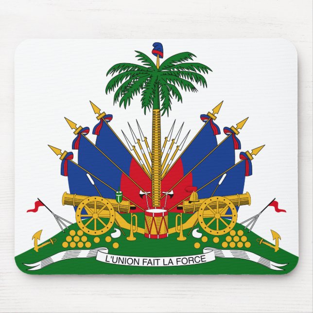 Mousepad Casaco de Armas do Haiti (Haiti) (Frente)
