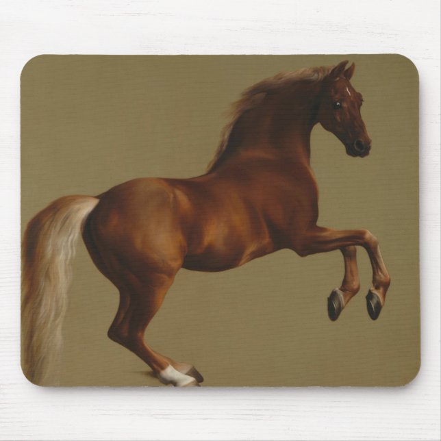 Mousepad Casaco de assobio do cavalo (por George Stubbs) (Frente)