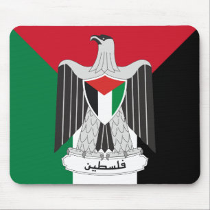 Mousepad casaco de braços da palestina
