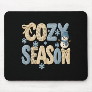 Mousepad Casaco de Fio Falso Temporada Inverno, Natal Alegr