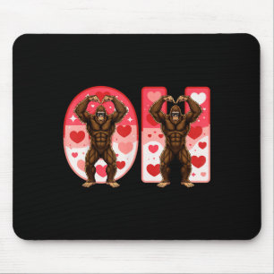 Mousepad Casais O-h Combinando Piada Bigfoot No Meio-Oeste