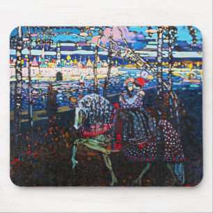 Mousepad Casal Andando por um Cavalo Branco, Wassily Kandin