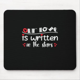 Mousepad Casal Art Nosso Amor Está Escrito Nas Estrelas