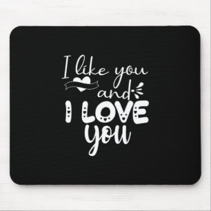 Mousepad Casal Arte Eu Gosto De Você E Eu Te Amo