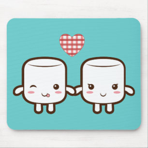 Mousepad Casal bonito do Marshmallow