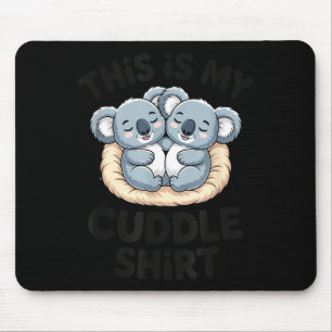 Mousepad Casal de Coala Fofo Este É Meu Abraço