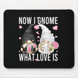 Mousepad Casal de Gnome de Casamento Engraçado Trocadilho A