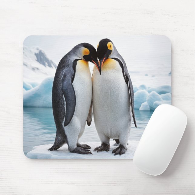 Mousepad Casal De Pinguim Em Um Iceberg (Com mouse)
