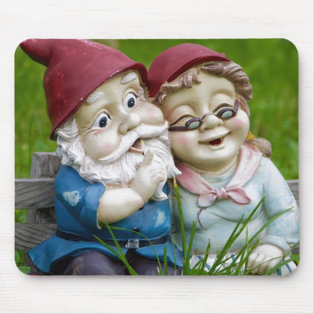 Mousepad Casal dos Gnomos do Jardim (Frente)