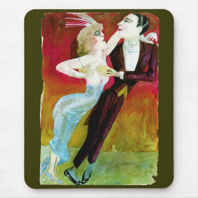 Mousepad Casal moderno da dança por Otto Dix (Frente)