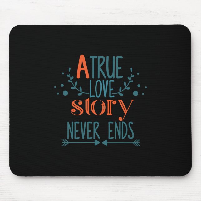 Mousepad Casal Oferece Uma História De Amor Verdadeiro (Frente)