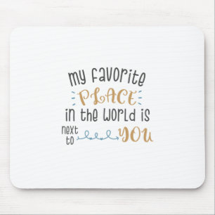 Mousepad Casal Presente Meu Lugar Favorito Está Ao Seu Lado