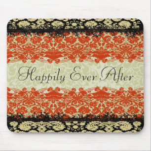 Mousepad Casamento de Damasco Vermelho