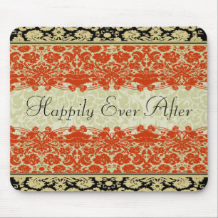 Mousepad Casamento de Damasco Vermelho