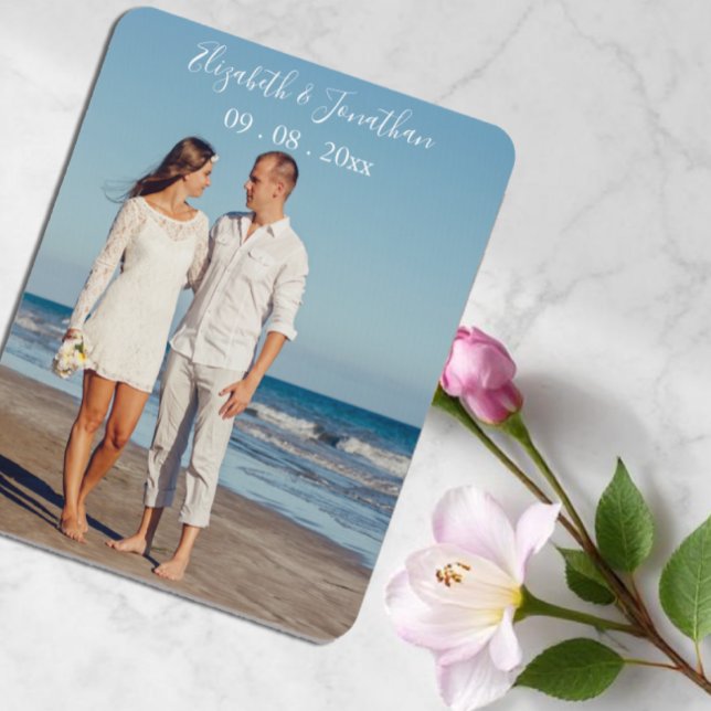 Mousepad Casamento de destino de evento com foto personaliz (Criador carregado)
