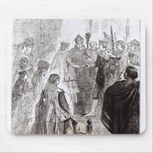 Mousepad Casamento de Edward II e de Isabella de France