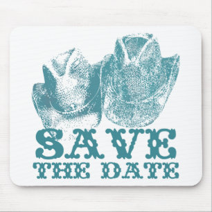 Mousepad Casamento de Fazenda do Ranch de Cavalo Ocidental 