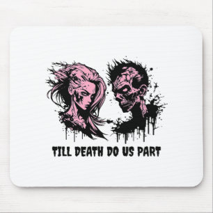 Mousepad Casamento de Halloween - Noiva Gótica - Zombies At