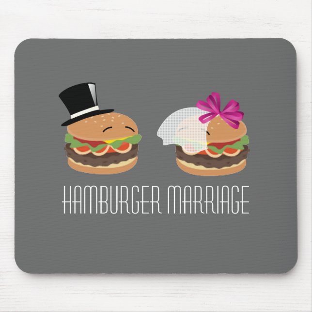 Mousepad Casamento do Hamburger -- Jogo do ASL em palavras (Frente)