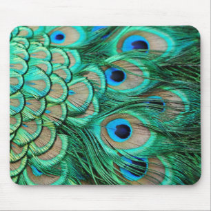 Mousepad casamento do pavão-de-bruxo romântico