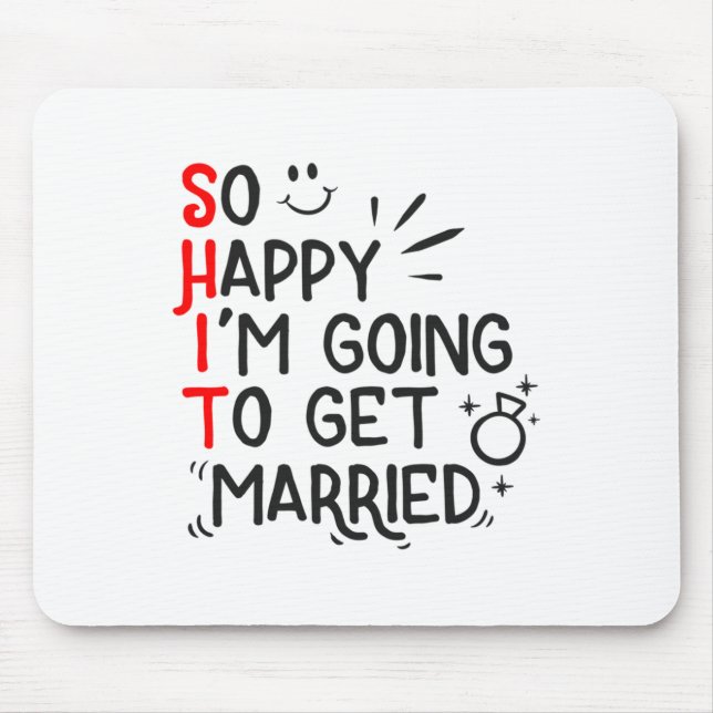 Mousepad Casamento Engraçado Presente Hilarious Casamento n (Frente)