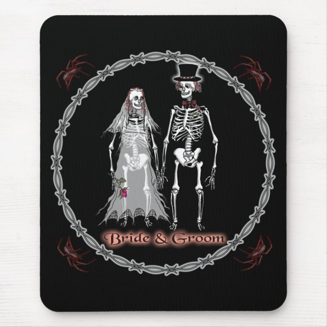 Mousepad Casamento Esqueleto (Frente)