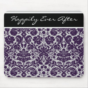 Mousepad Casamento Roxo Damask
