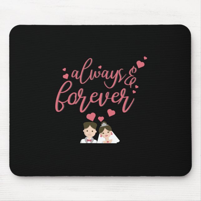 Mousepad Casamento Sempre E Para Sempre (Frente)