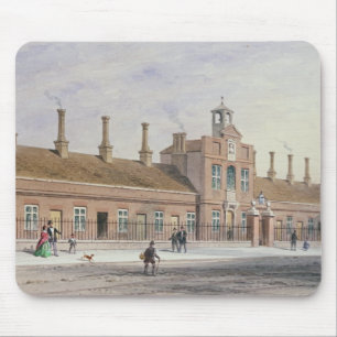 Mousepad Casas da esmola das colinas do esmeril na fileira