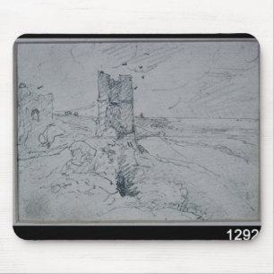 Mousepad Casas de campo de John Constable em um banco