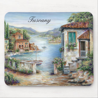 Mousepad Casas de campo de Tuscan pelo lago