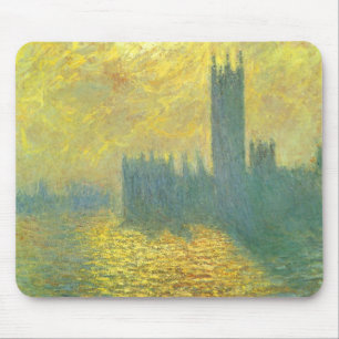 Mousepad Casas do Parlamento, Stormy Sky, por Claude Monet