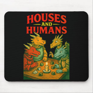 Mousepad Casas E Humanos Jogos Engraçados Rpg Gamer Homens
