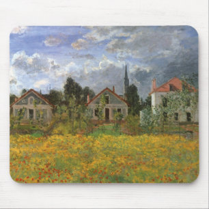 Mousepad Casas em Argenteuil de Claude Monet, Arte Antigo