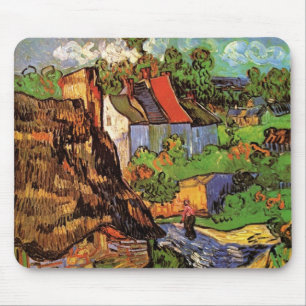 Mousepad Casas em Auvers por Vincent van Gogh