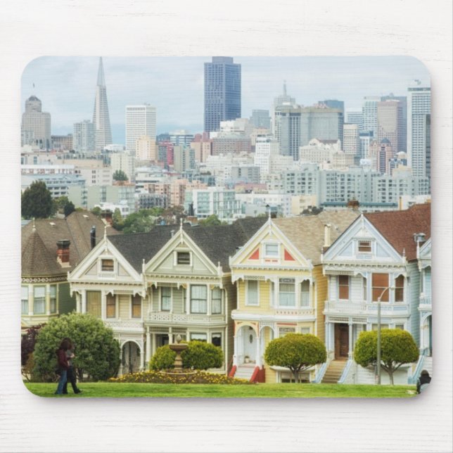 Mousepad Casas pintadas das senhoras, do Victorian e (Frente)