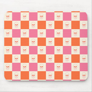 Mousepad Cascas da Desktop Board em rosa, laranja e creme
