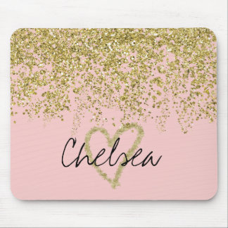 Mousepad Cascata de Coração Glitter y Chelsea