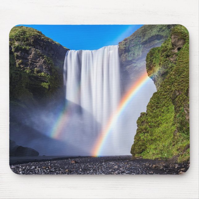 Mousepad Cascata e arco-íris (Frente)