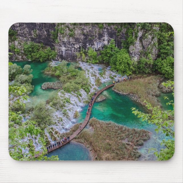 Mousepad Cascata em cascata de cascata do Parque dos lagos  (Frente)